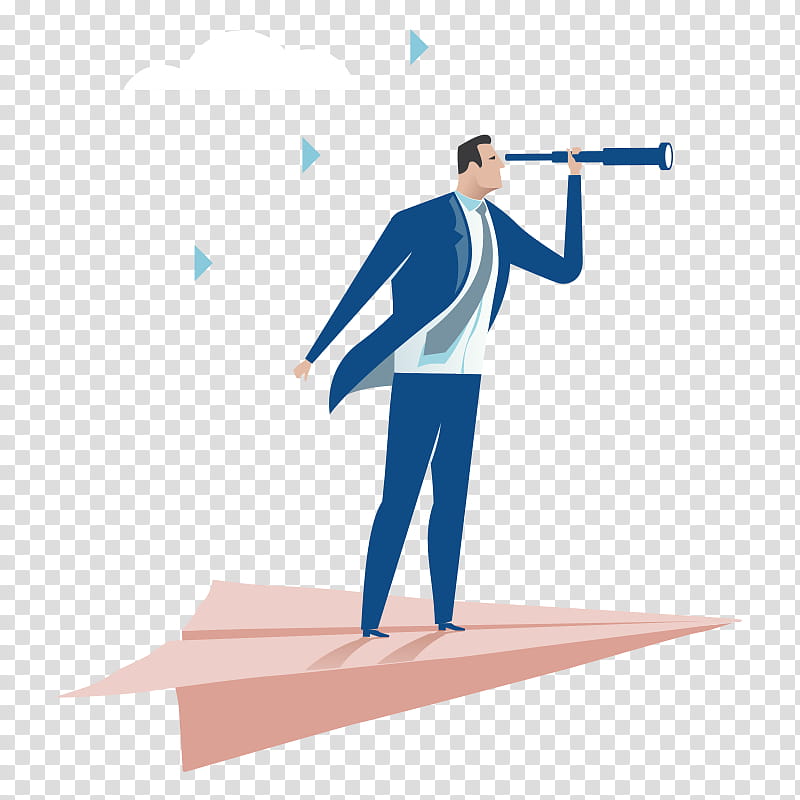 Computer, Enterprise Resource Planning, Businessperson, Company, Telescope, Computer Software, Standing, Cartoon transparent background PNG clipart