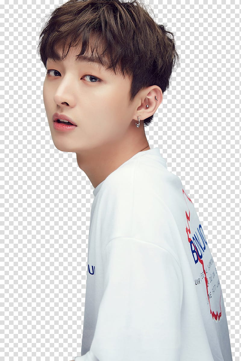 WANNA ONE Part P, standing man wearing white shirt transparent background PNG clipart