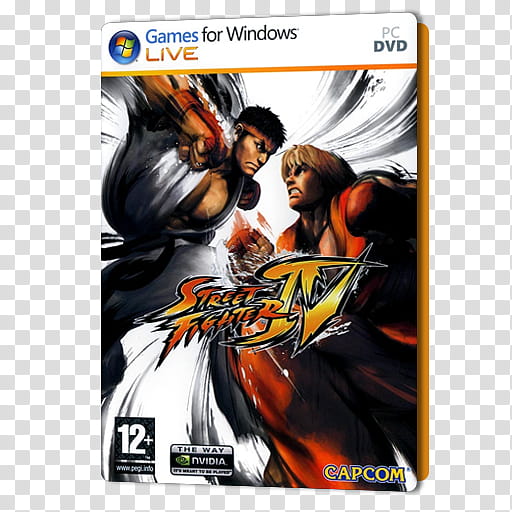 PC Games Dock Icons , Street Fighter IV, Street Fighter  DVD game case transparent background PNG clipart