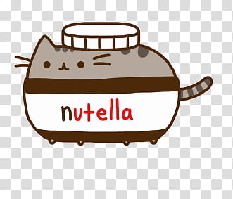 Pusheen the cat, cat emoji with Nutella costume transparent background PNG clipart