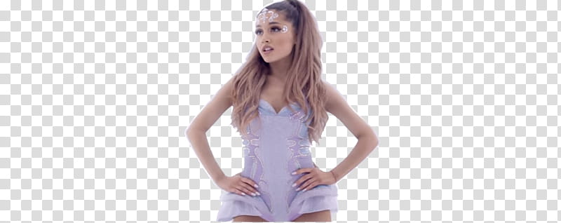 Ariana Grande Break Free, woman standing while holding her waist transparent background PNG clipart