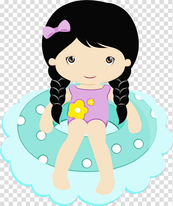 Birthday Party, Swimming Pools, Beach, Drawing, Birthday
, Ball Pits, Cartoon, Black Hair transparent background PNG clipart