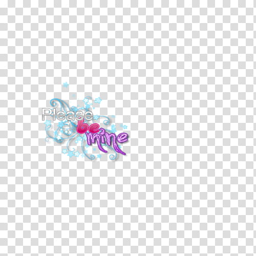 Please be Mine text transparent background PNG clipart