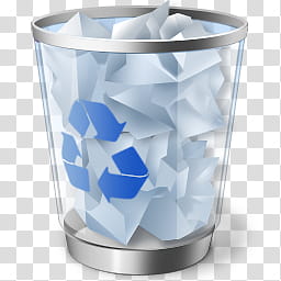 Vista RTM WOW Icon , Recycle Bin Full, recycle bin logo transparent background PNG clipart