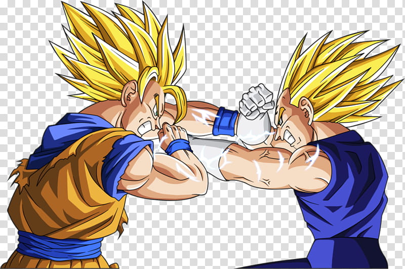 Son Goku vs Vegeta transparent background PNG clipart | HiClipart
