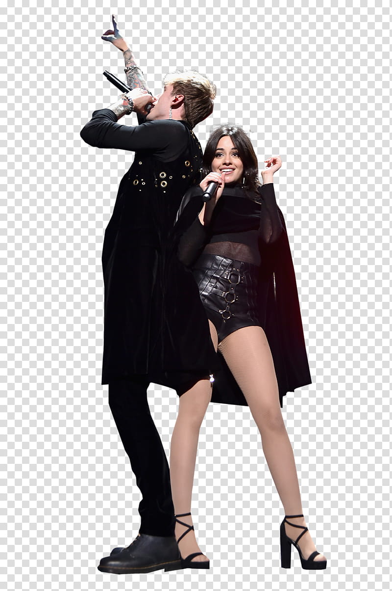 Camila Cabello y Machine Gun Kelly ,  transparent background PNG clipart