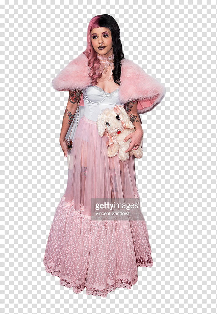 Melanie Martinez , Katy Perry in pink cress transparent background PNG clipart
