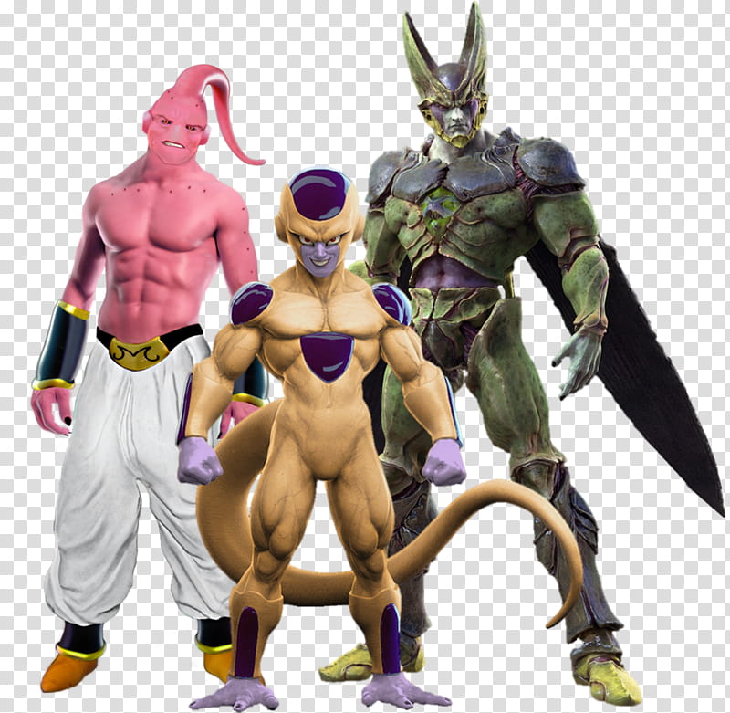 Majin Boo, Freezer and Cell :Dragon Ball Z transparent background PNG clipart