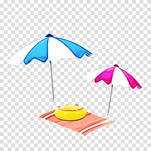 Summer Sunlight, Watercolor, Paint, Wet Ink, Seaside Resort, Summer
, Umbrella, Drawing transparent background PNG clipart