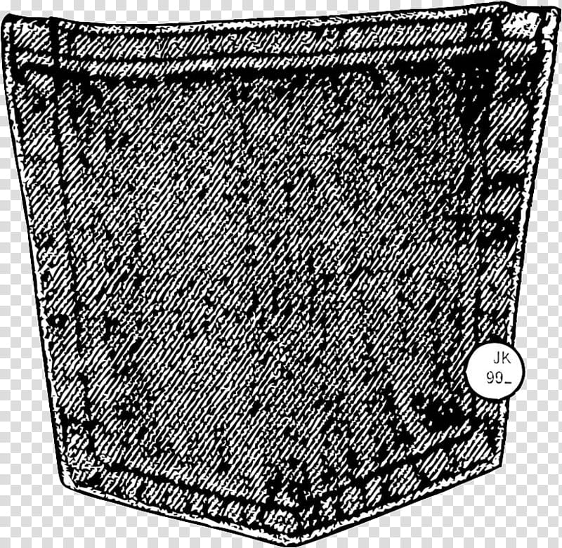 PART Element Frames Text, faded black denim jean pocket transparent background PNG clipart