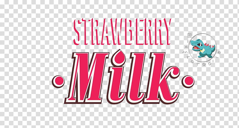 Strawberry Milk LOGO RENDER transparent background PNG clipart