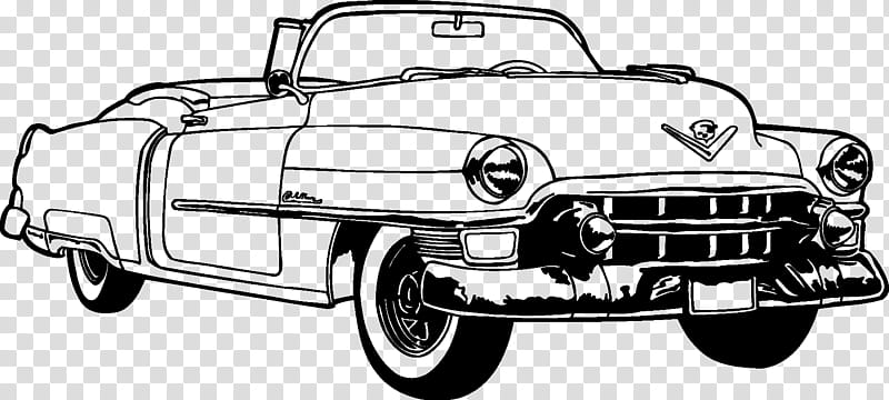 Classic Car, Cadillac, Vintage Car, Cadillac Series 62, Cadillac Escalade, Cadillac Sixty Special, Drawing, Convertible transparent background PNG clipart
