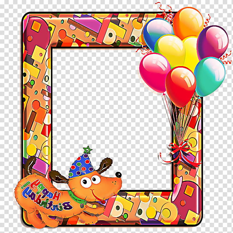Balloon Frames Toy Home accessories Infant, Frames, Meter, Party Supply transparent background PNG clipart