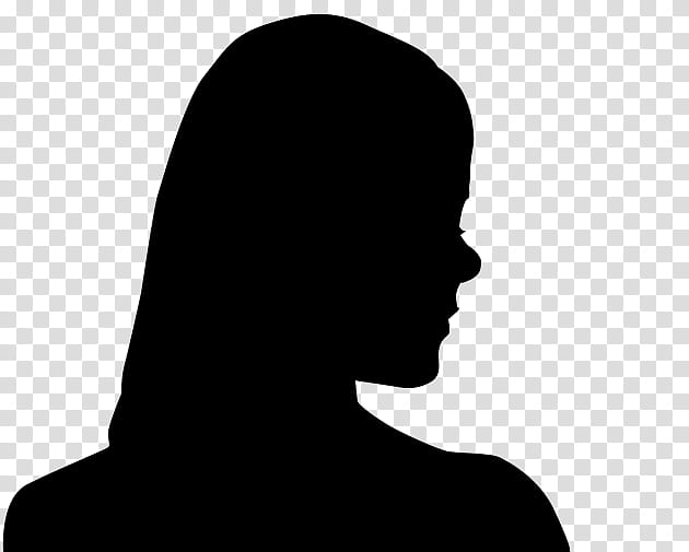 Girl, Silhouette, Female, Black, Child, Boy, Face, Hair transparent background PNG clipart