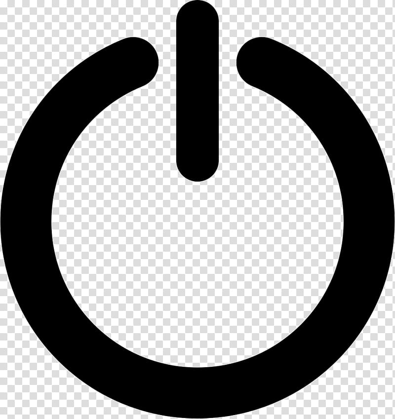 Power Symbol Line, Button, Computer, Blackandwhite, Hand, Circle, Finger, Logo transparent background PNG clipart