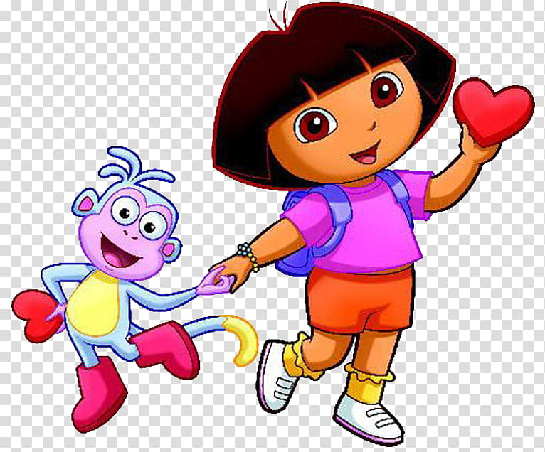 Dora The Explorer, Dora The Explorer and Boots illustration transparent background PNG clipart