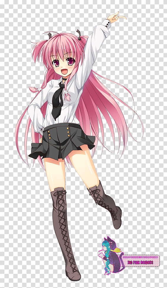 Yui Render, female character transparent background PNG clipart