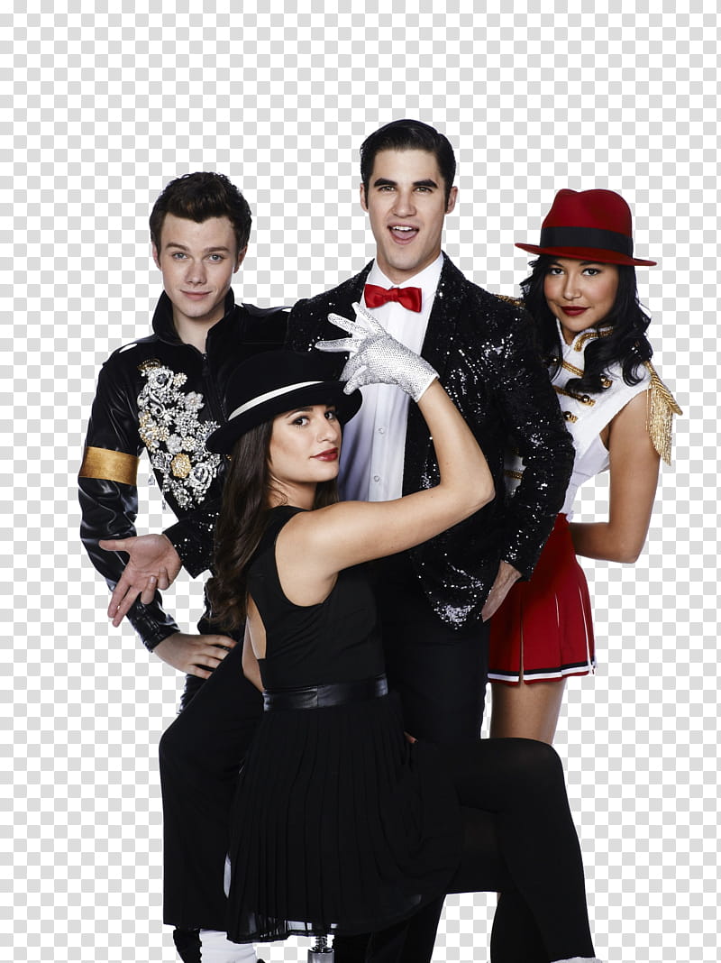 Glee, glee kurt santana blaine and rachel transparent background PNG clipart