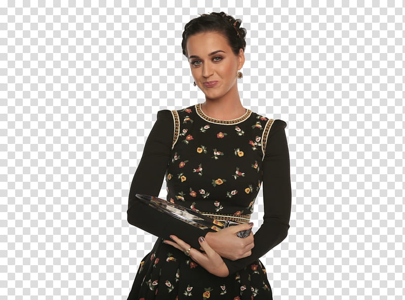 Katy Perry, woman carrying trophy transparent background PNG clipart