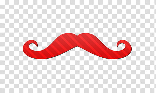 red mustache art transparent background PNG clipart