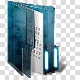 Blue Windows  Folders, blue file binder transparent background PNG clipart