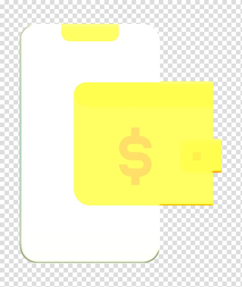 Wallet icon Bill And Payment icon, Yellow, Text, Material Property, Square, Logo, Rectangle transparent background PNG clipart