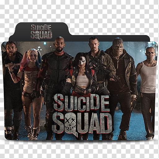 DC Extended Universe Folder Icon MoS JL , suicidesquad-a transparent background PNG clipart