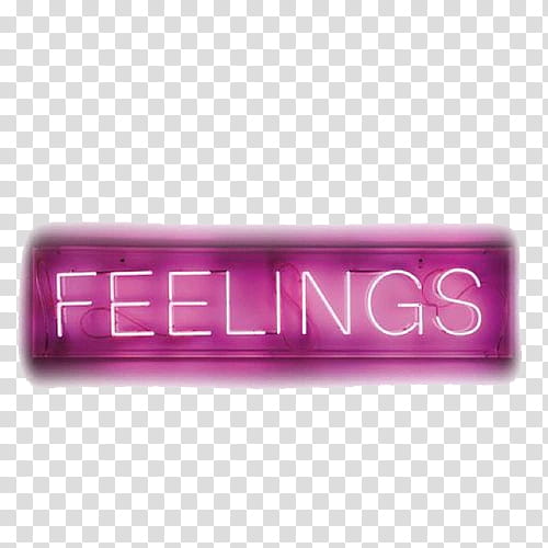 , purple feelings neon signage transparent background PNG clipart