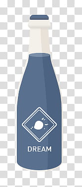 RENDERS ASTRO D Store Sodas, white and blue dream bottle transparent background PNG clipart