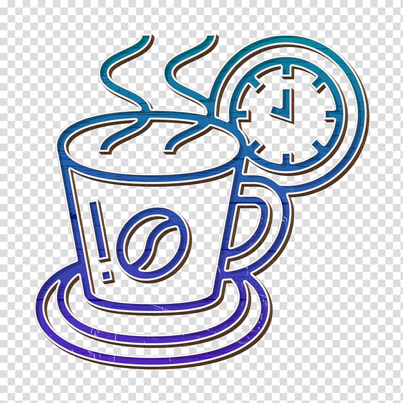 Coffee break icon Business Essential icon Food and restaurant icon, Cup, Drinkware, Line, Line Art, Coffee Cup, Tableware transparent background PNG clipart