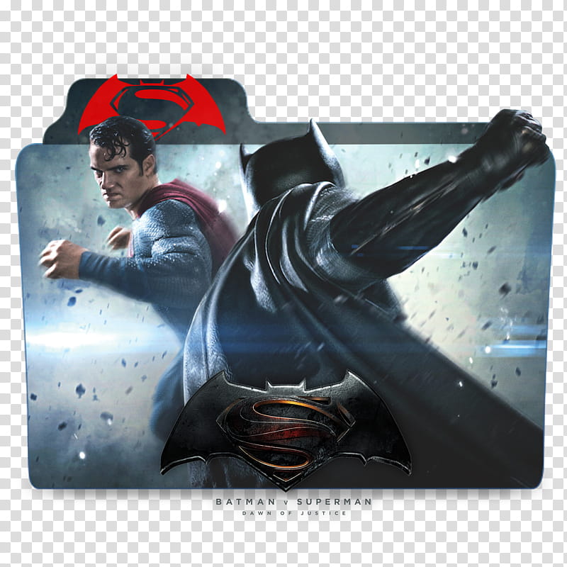 Batman v Superman Dawn of Justice Folders Desktop, SUPERMAN V BATMAN transparent background PNG clipart