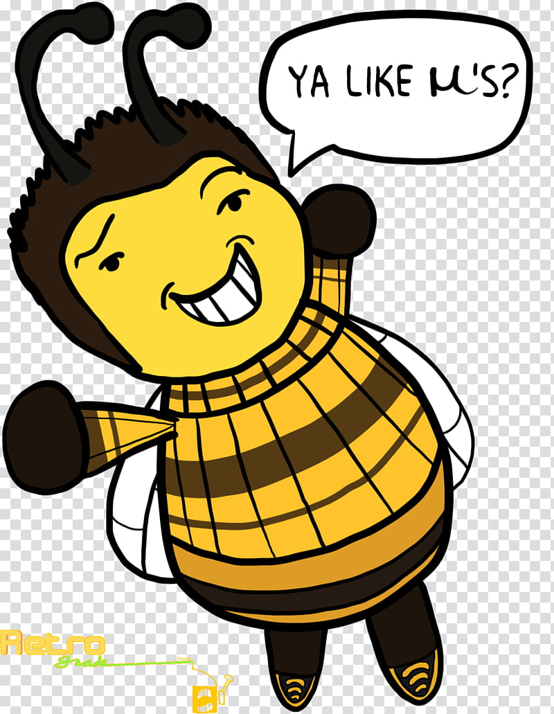 smol barry b benson Revised for the Smol Contest, yellow bee character illustration transparent background PNG clipart