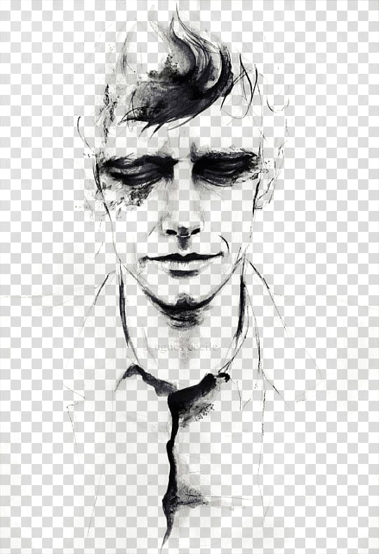 art , man closing eyes sketch transparent background PNG clipart