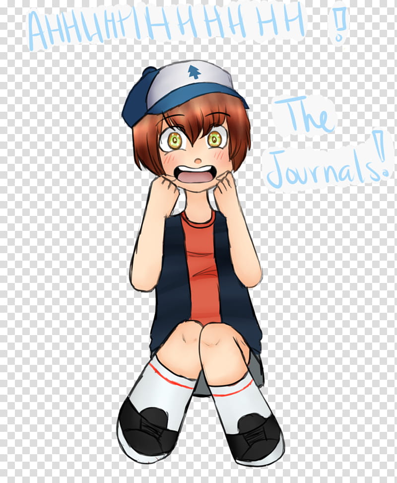 AHHHH THE JOURNALS! [Dipper Pines, Gravity Falls] transparent background PNG clipart