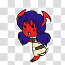 devil girl illustration transparent background PNG clipart