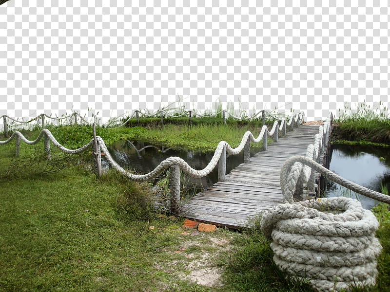 Wood Bridge, gray wooden bridge illustration transparent background PNG clipart