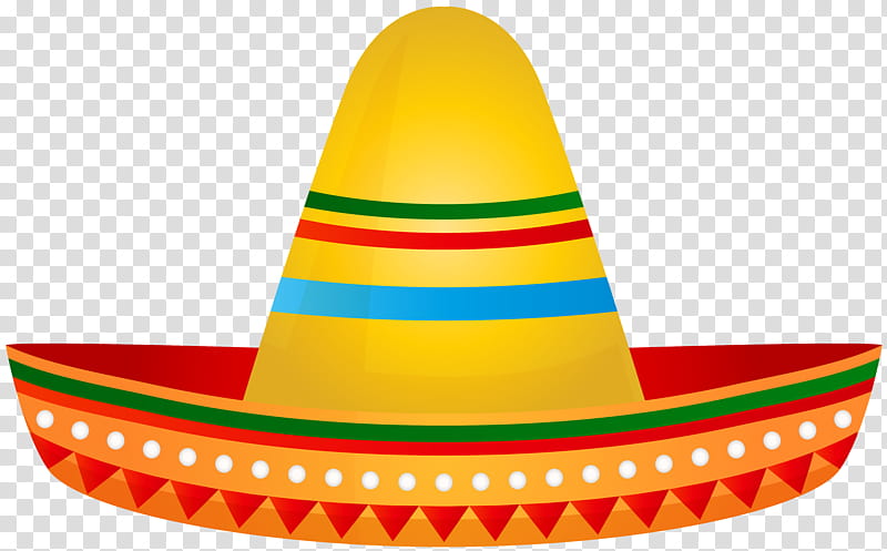 Party Hat, Sombrero, Shadow, Clothing, Mexicans, Yellow, Headgear, Cone transparent background PNG clipart