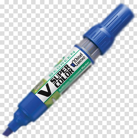 blue V Super Color marker transparent background PNG clipart