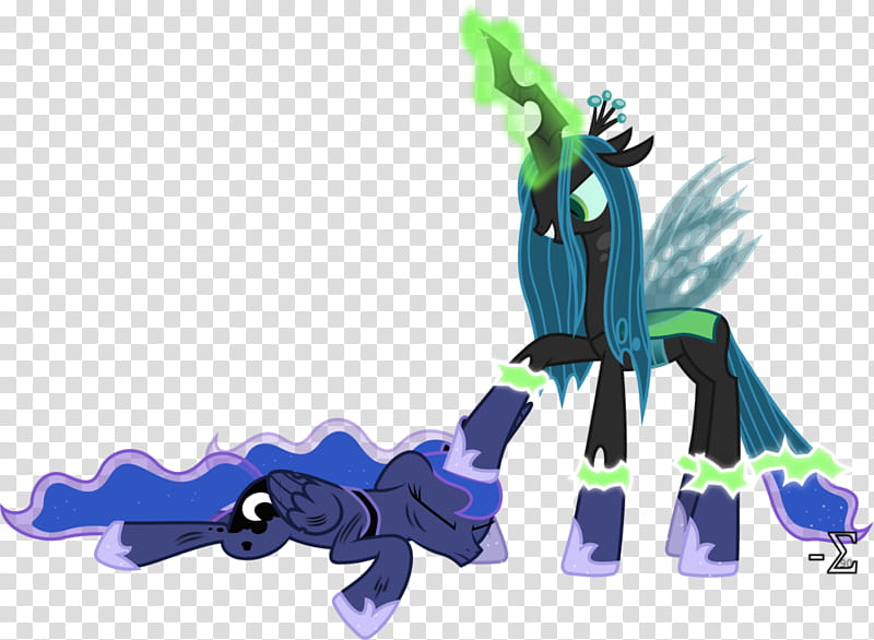 Chrysalis Impersonates Princess Luna, My Little Pony character transparent background PNG clipart