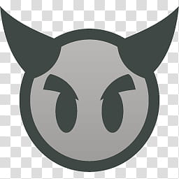 Favicon Dock Style v , x , black Emoji devil art transparent background PNG clipart