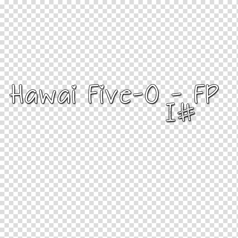 Hawai Five  FP Scris  transparent background PNG clipart