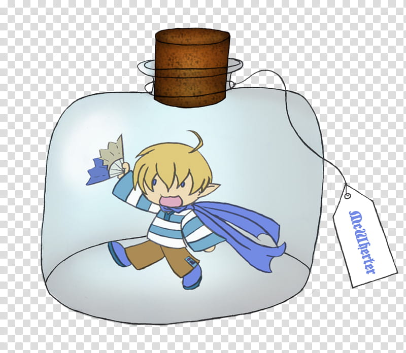 Chibi Draco in a Bottle transparent background PNG clipart