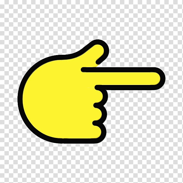 Yellow, Thumb, Line, Finger, Hand, Symbol transparent background PNG ...