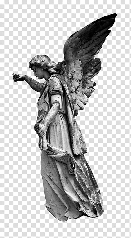 oh my goth, man angel statue transparent background PNG clipart