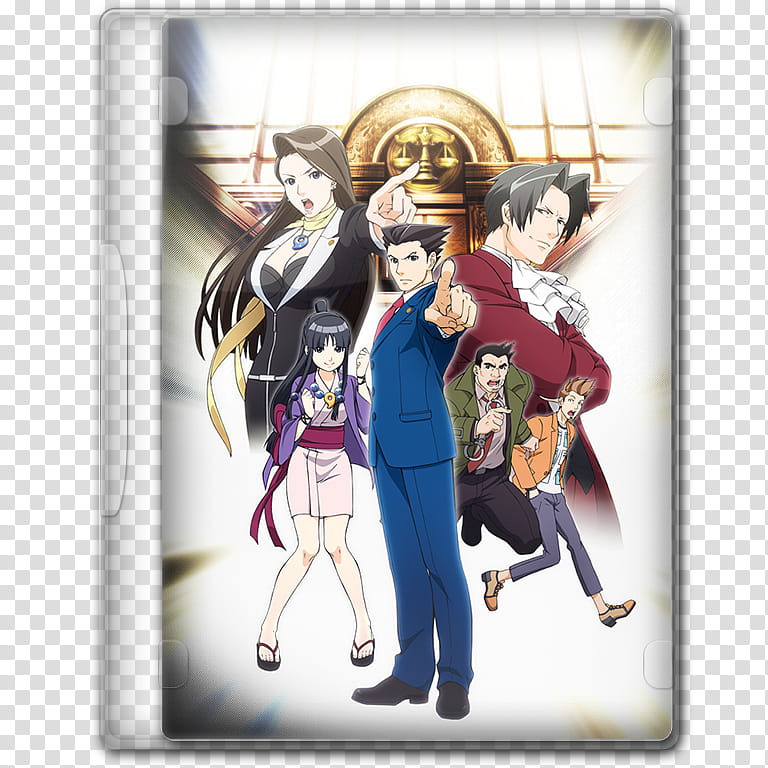 Anime  Spring Season Icon , Gyakuten Saiban, nime show folder icon transparent background PNG clipart