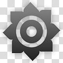 Devine Icons Part , grey flower logo transparent background PNG clipart