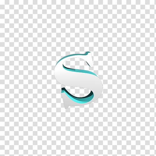 Text D White And Teal Letter Text Transparent Background Png