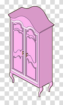 HermOso de muebles, pink wardrobe transparent background PNG clipart