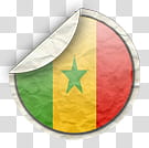 world flags, Senegal icon transparent background PNG clipart