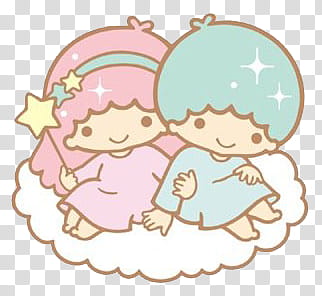 Little Twin Stars Render , couple fairy illustration transparent background PNG clipart